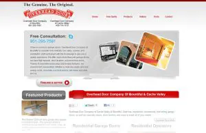 Overhead Door Company of Bountiful website design & SEO
