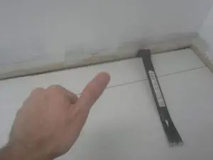 last laminate floor piece