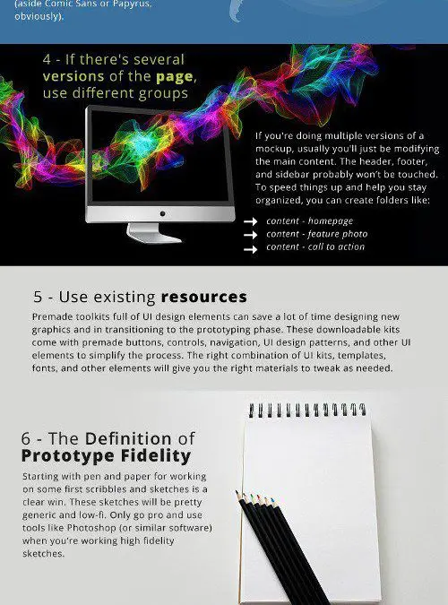 9 Tips for Creating a Website Mockup [infographic]