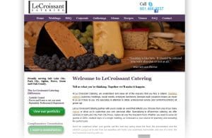 Le Croissant Catering site design & search engine optimization