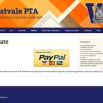 Westvale PTA website design before