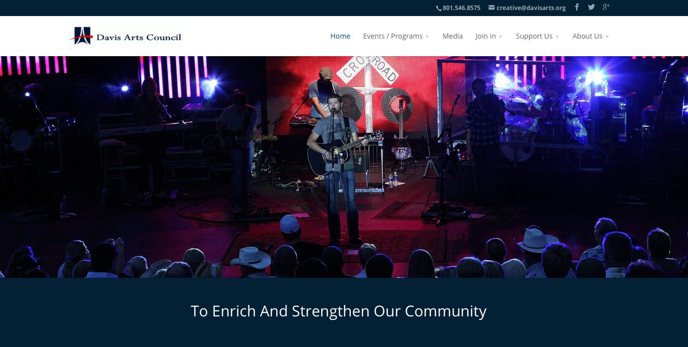 Davis Arts Council website