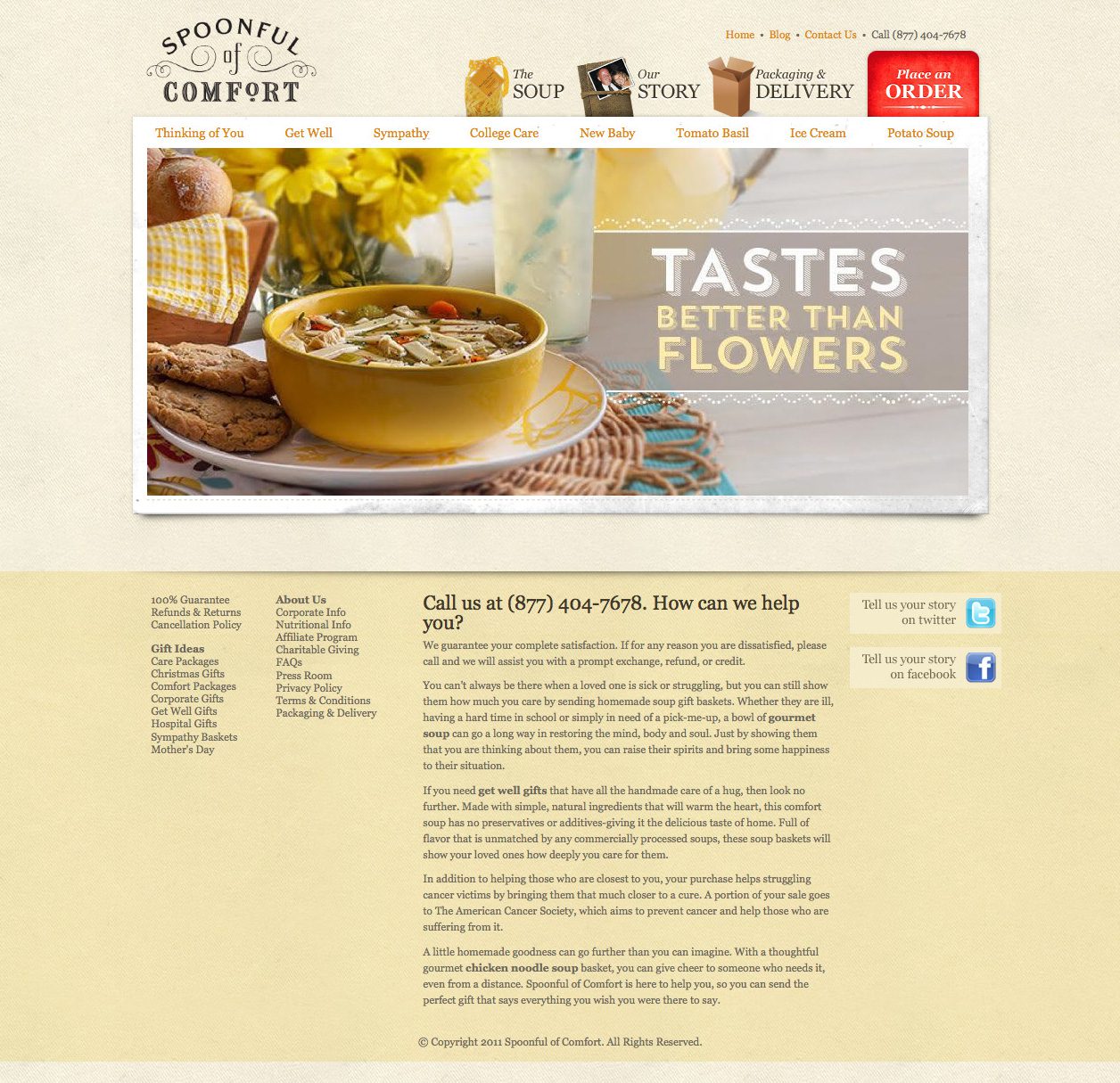 Home page design before