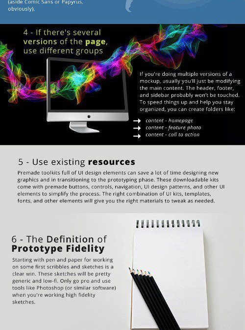 9 Tips for Creating a Website Mockup [infographic]