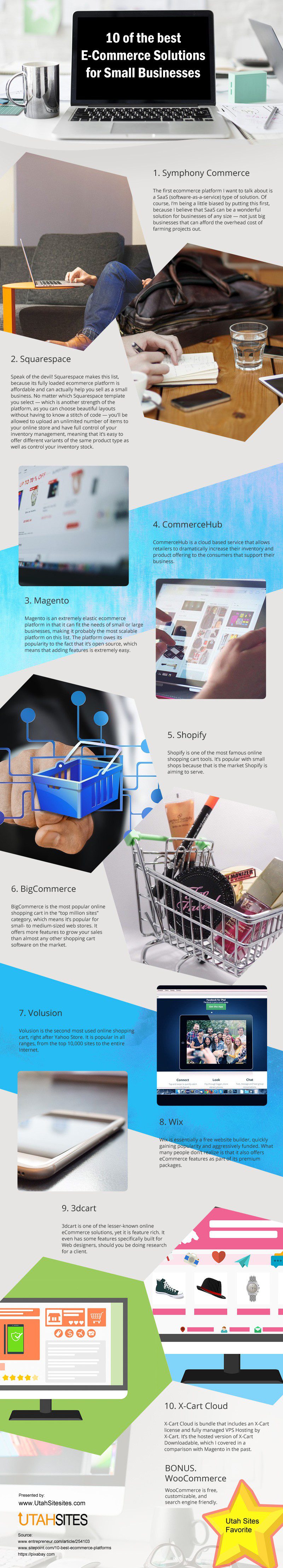 10 of the Best E-Commerce Solutions for Small Businesses [infographic]