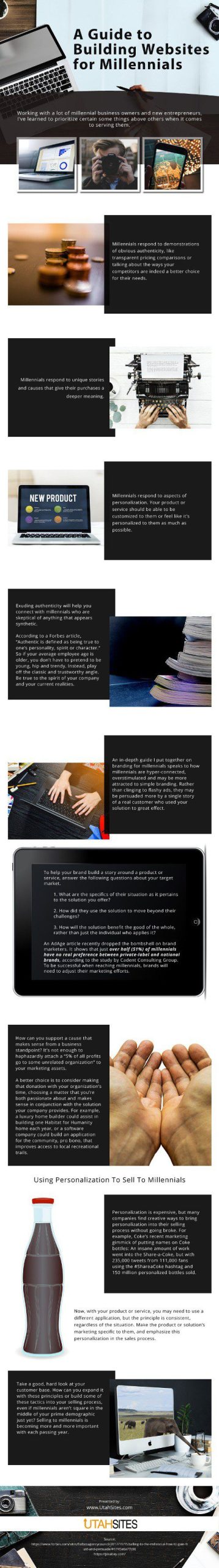 A Guide to Building Websites for Millennials infographic