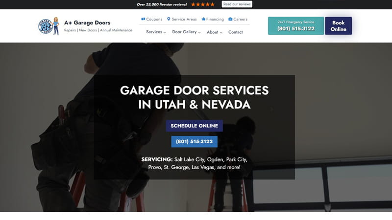 Best Garage Door Repair Company Website Design 2026 Best Garage Door Repair Company Website Design 2026