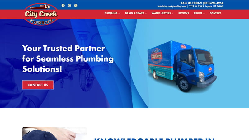 Best Plumbing Company Website Design in Layton 2026