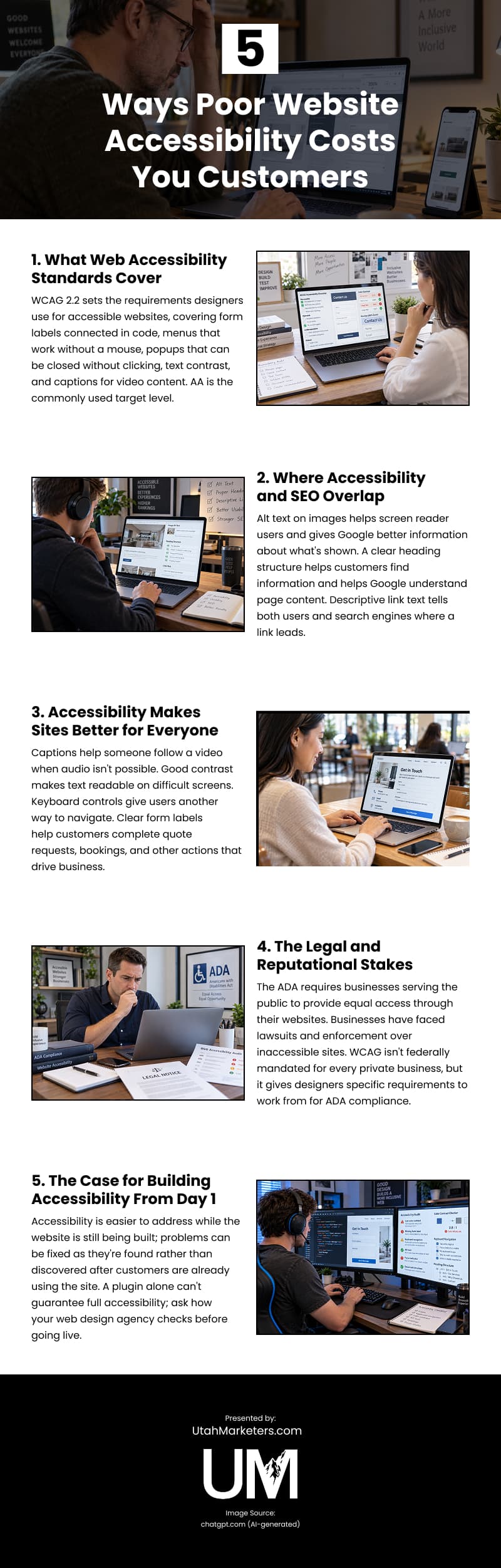 5 Ways Poor Website Accessibility Costs You Customers Infographic 5 Ways Poor Website Accessibility Costs You Customers Infographic